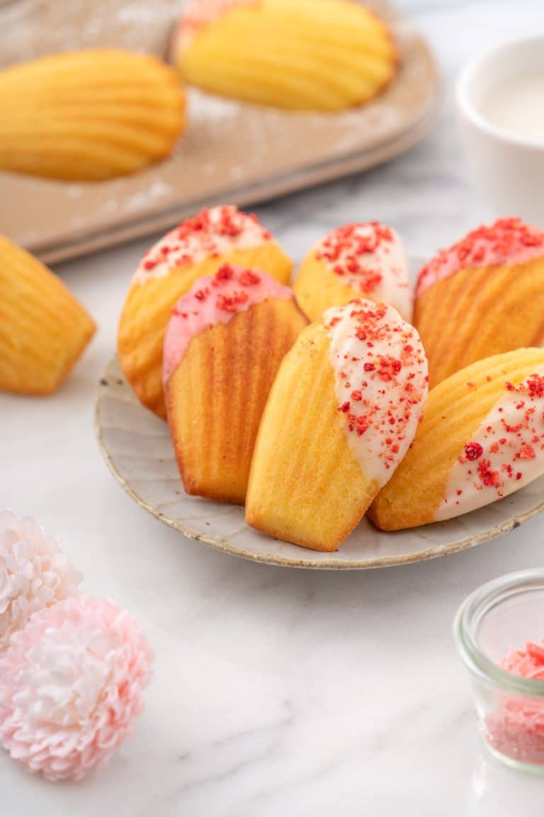 madeleines à la fraise