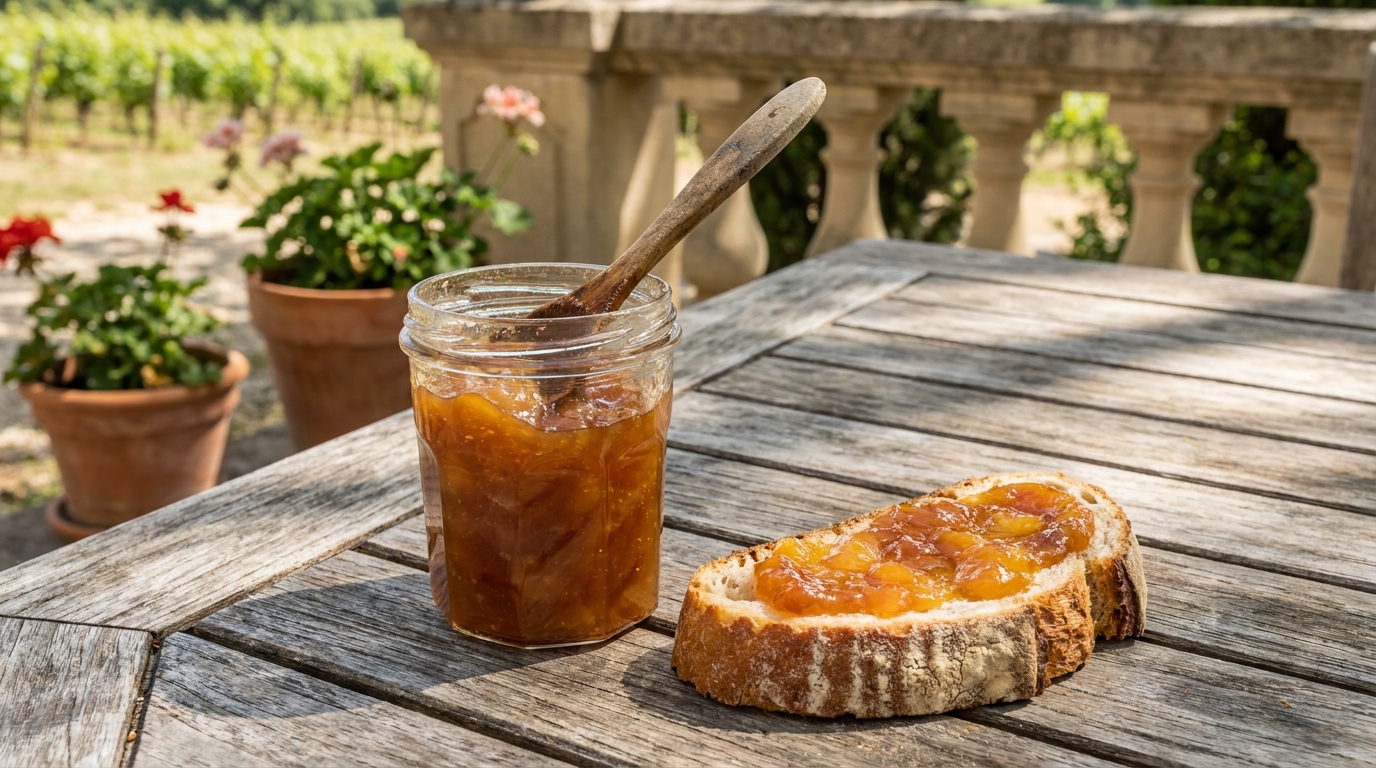 Je remplissais mes pots de confiture de pêches comme tout le monde : le jour où j’ai goûté cette version mijotée chez une amie, j’ai compris ce qui manquait à mes tartines