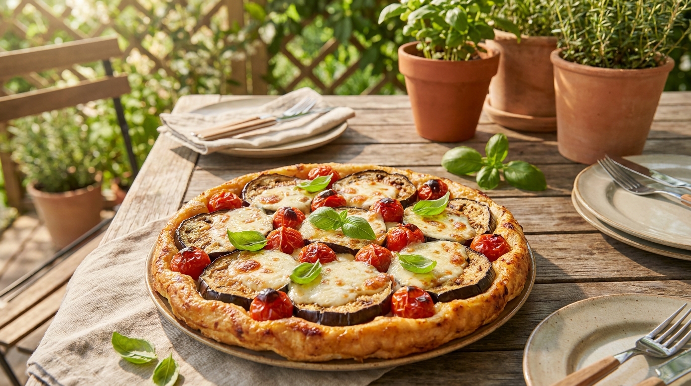 Si votre tarte aux aubergines détrempe toujours la pâte, c’est que vous sautez le seul geste qui se fait avant d’allumer le four